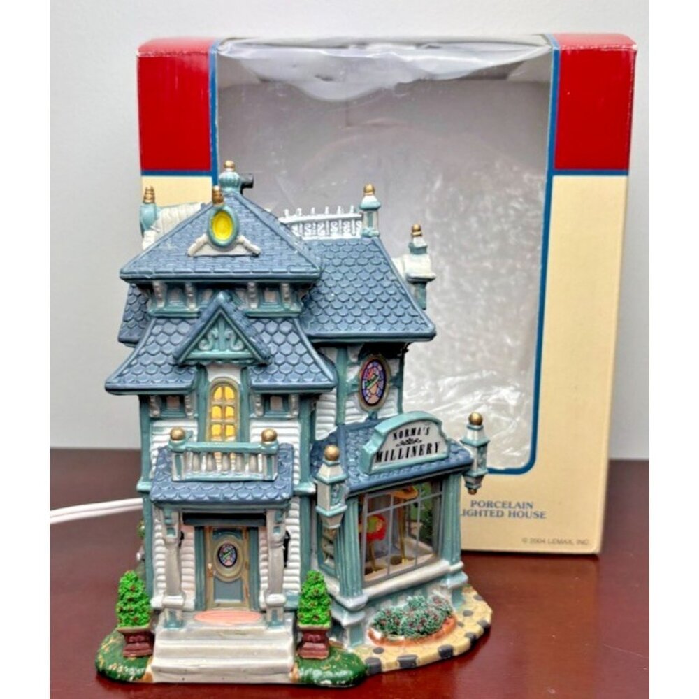 LEMAX Norma's Millinery Rare Caddington Christmas Village Collection #45049 Dept